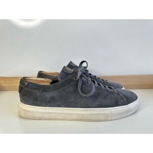 Good Man Brand Edge Men's Grey Suede Low Sneaker Italy Shoes Size 10.5 US